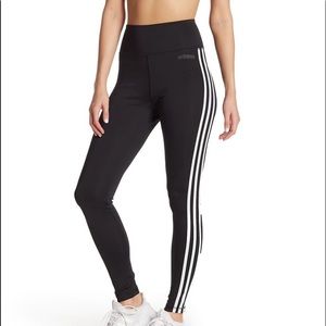 Adidas high rise 3 stripe leggings